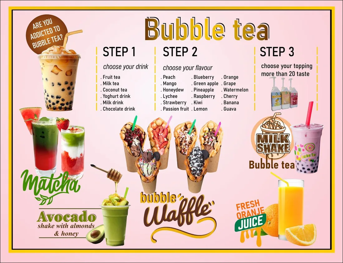 Build-your-own bubble tea — Sweet Bakery