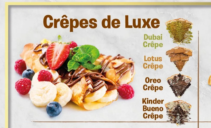 Crêpes de Luxe: Dubai, Lotus, Oreo & Kinder Bueno — Sweet Bakery