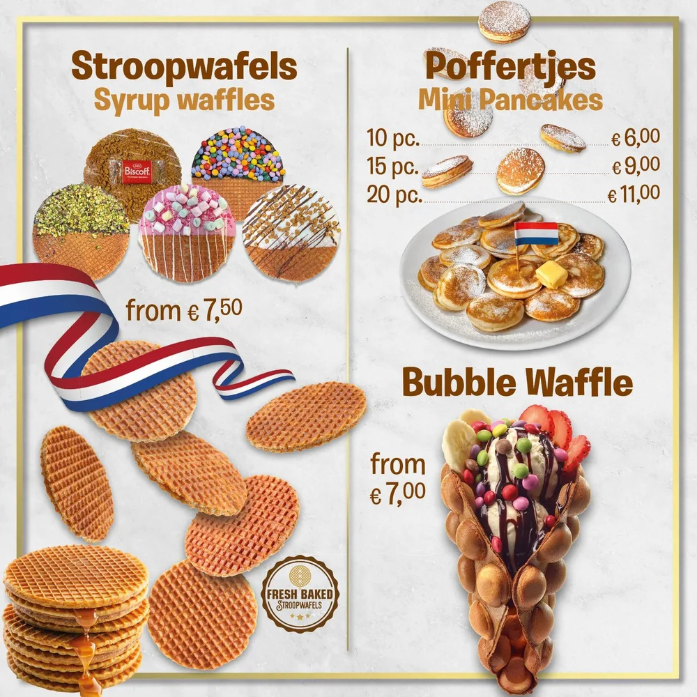 Stroopwafels, poffertjes & bubble waffles — Sweet Bakery