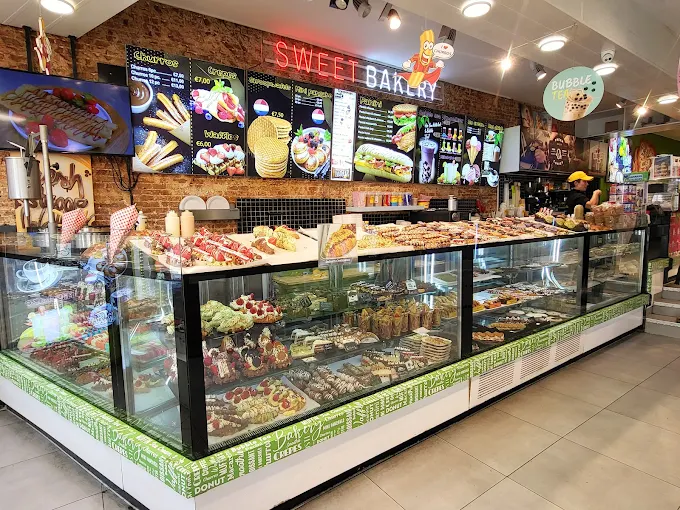 The Sweet Bakery counter on the Nieuwendijk, Amsterdam